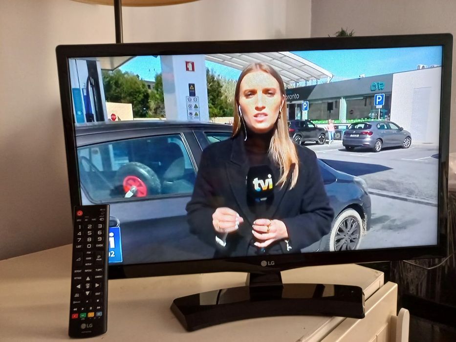 tv lg 20  polegadas com caixa e comando