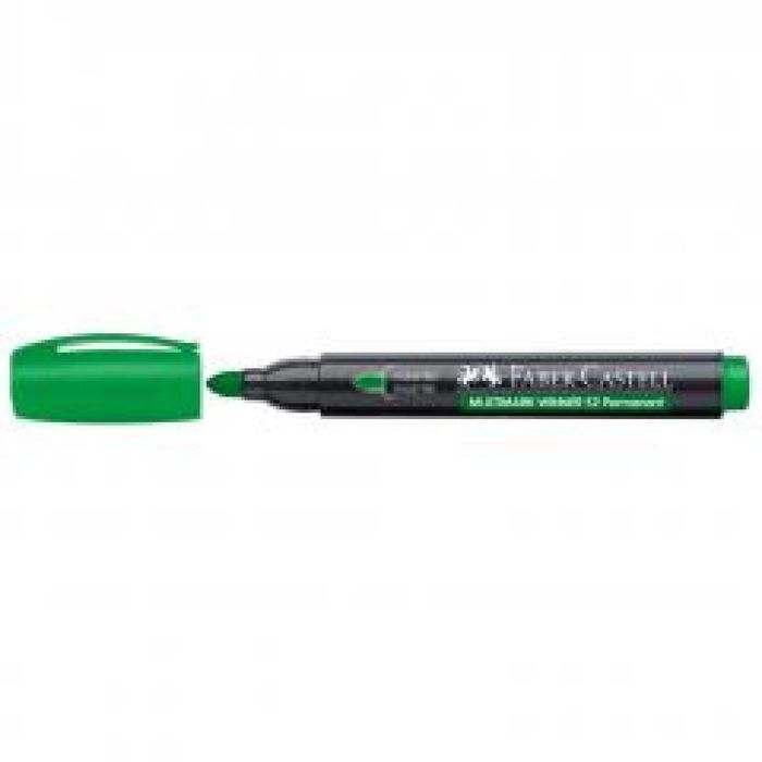 Marker permanent 52 zielony (12szt) FABER CASTELL Faber Castell pudeł