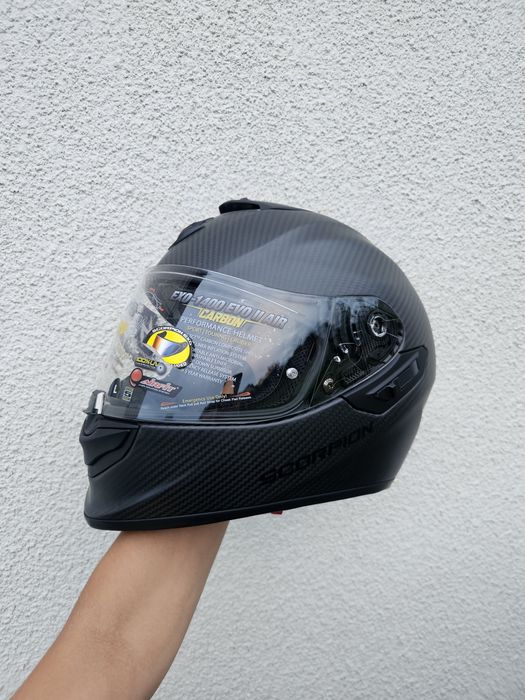 Як НОВИЙ Мотошолом Scorpion Exo 1400 Evo II Air Carbon  L ( Shoei MT LS2 AGV HJC Nolan Alpinestars )