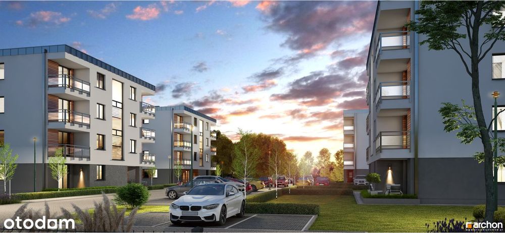 2-pokojowe mieszkanie 42,41m2 + balkon w Centrum Mikołowa