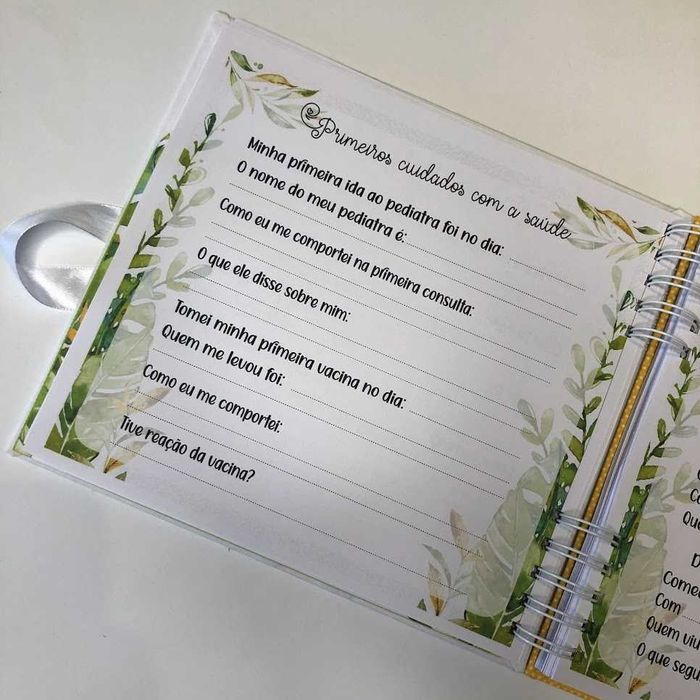 Álbum de 200 fotos e Livro do bebe safari