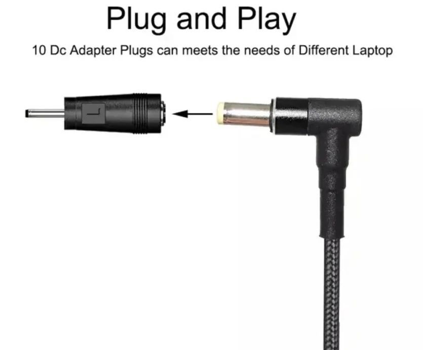 Універсальний Кабель Живлення Ноутбука 100W Type-C to DC 5.5x2.5 mm