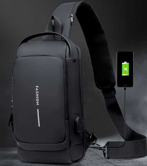 Torba męska plecak sportowy miejski wodoodporny usb szyfr