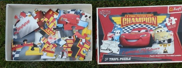 Dwustronne puzzle maxi Auta Cars