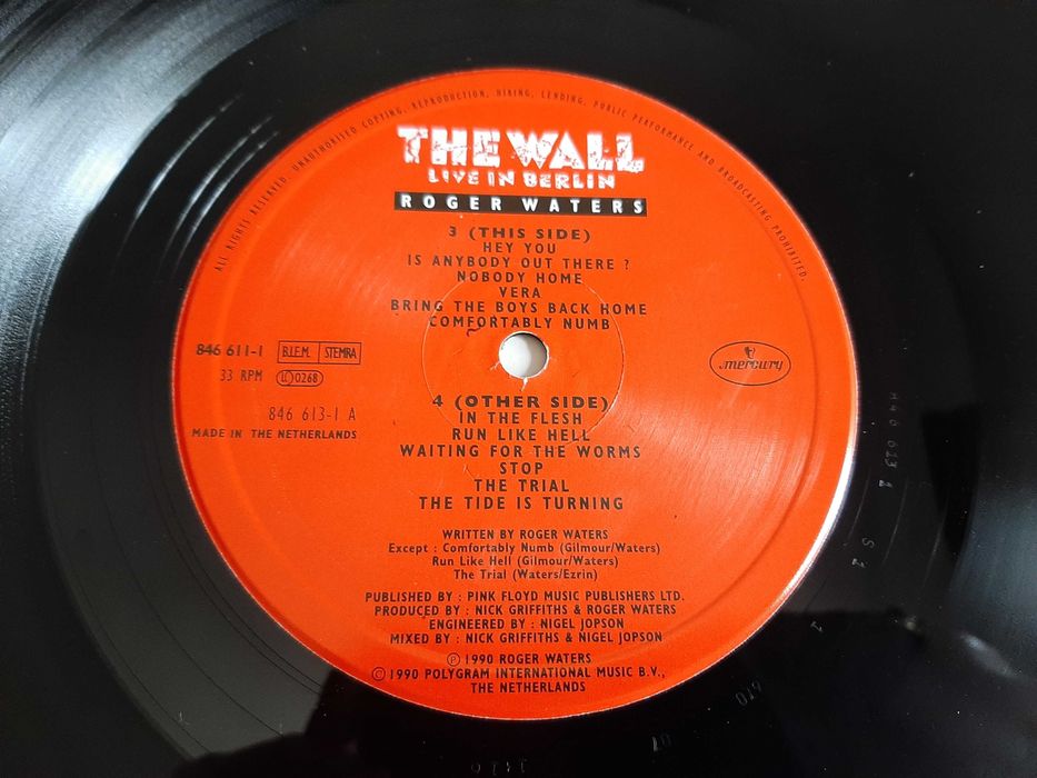 Roger Waters - The Wall (Live in Berlin) - Europa - 2 x Vinil LP