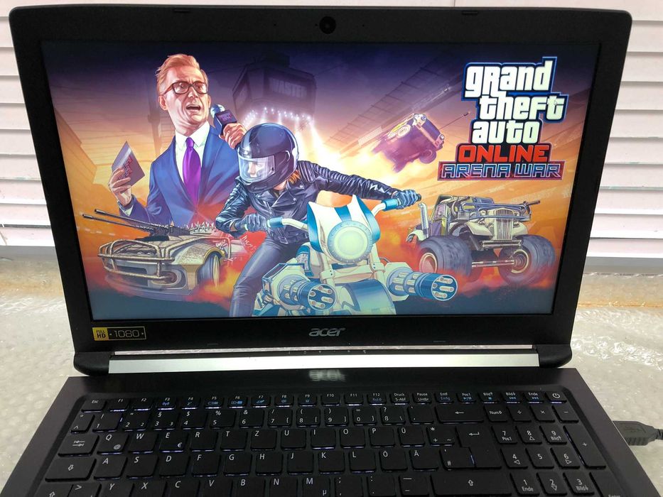 ІГРОВИЙ Acer A715-71G 15.6" i5-7300HQ GTX1050 2Gb DDR 16Gb SSD512 bat≈4г