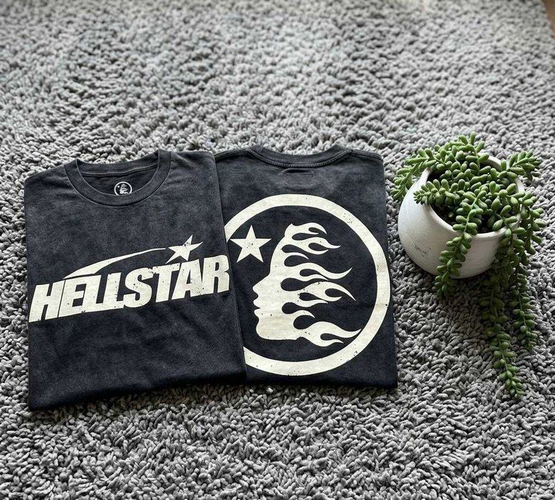 Футболка Hellstar варена оверсайз Y2K стрітвір гранж Хеллстар