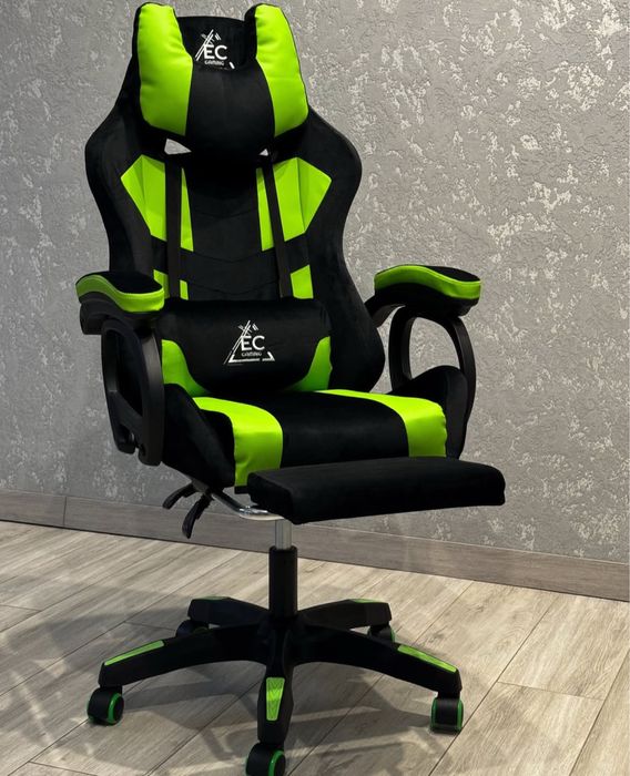 Геймерське КРІСЛО з Масажем Комп'ютерне крісло офісне Геймерське