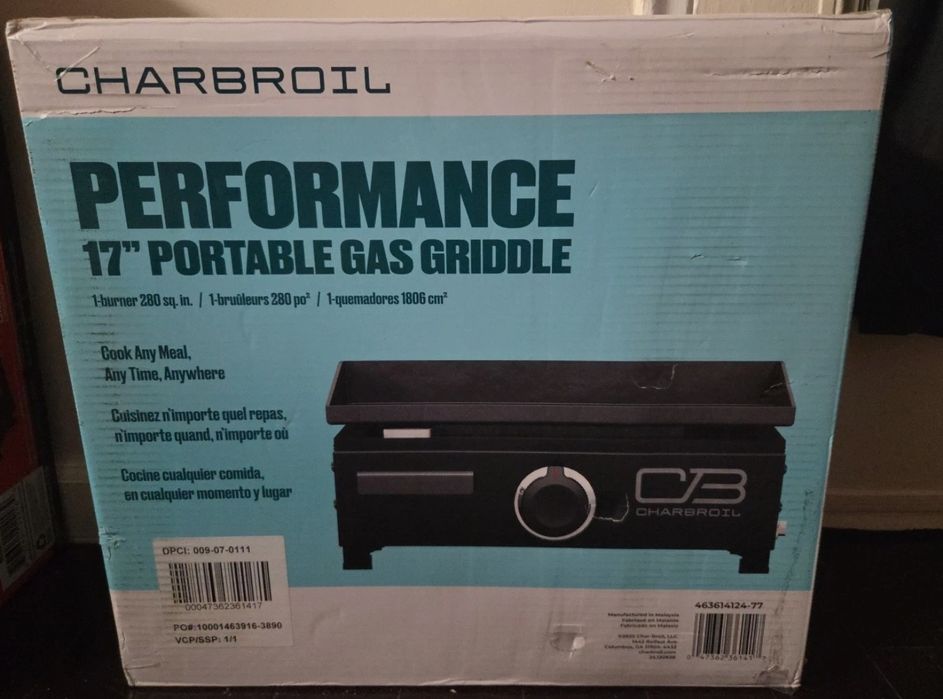 Газовий портативний гриль-планча Char-Broil 17" Tabletop Gas Griddle