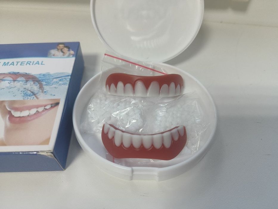 Виниры верхние и нижние челюсти SnapOn Smile Veneers + полимерный гель