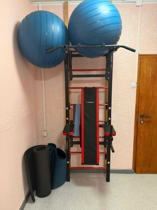 Drabinka wielofunkcyjna HMS DWL9867, gimnastyczna, ławka siłownia