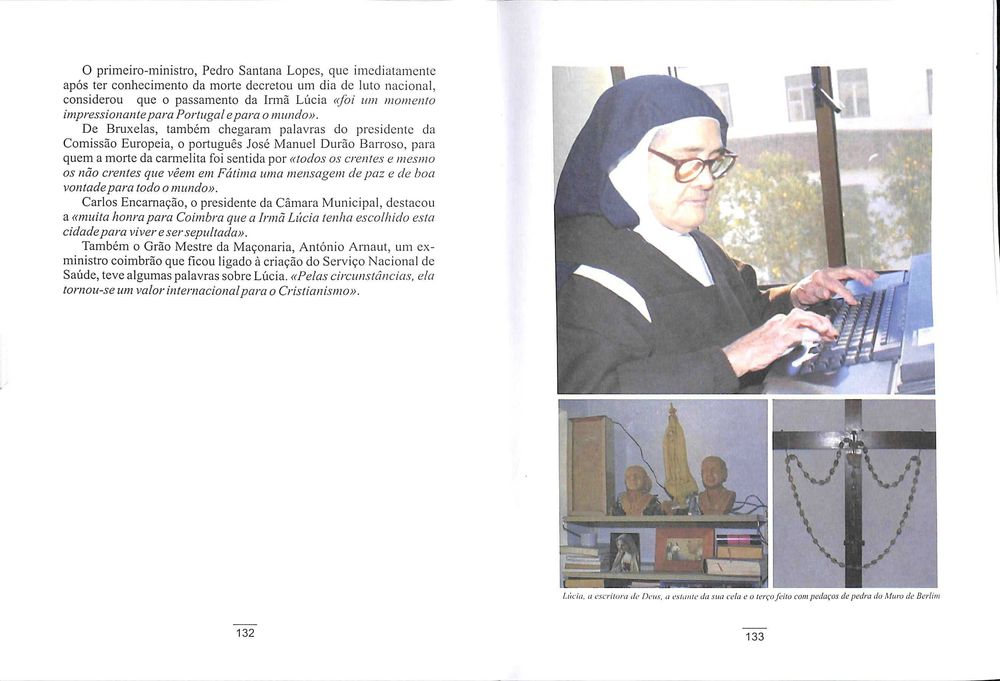 "Santa Maria Lúcia de Jesus e do Coração Imaculado" de Santos Martins