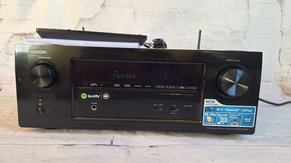 7.2 Denon AVR-X3100 Wifi Bluetooth 4K 60P Spotify  ARC DSD