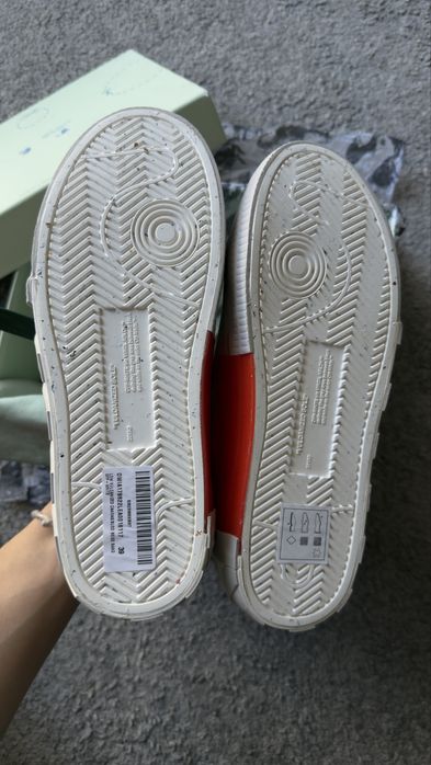 Off-White Low Vulcanized Canvas/Suede Beige Sand  EU39