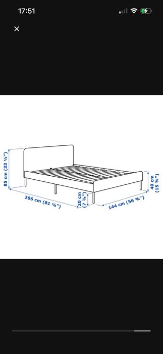 Cama de casal ikea