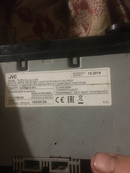 Магнитола jvc kd-x176