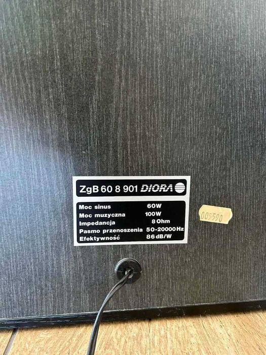 Kolumny Unitra Tonsil Diora ZgB 60-8-901 Bardzo Dobry Stan