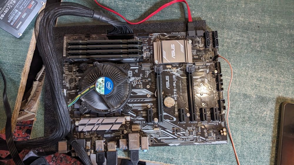 Комплект asus H270+i5-7500+16gb