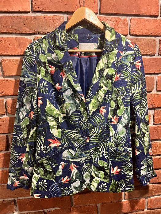 Marynarka Cotton Club w roslinny wzor roz. 38 (M)