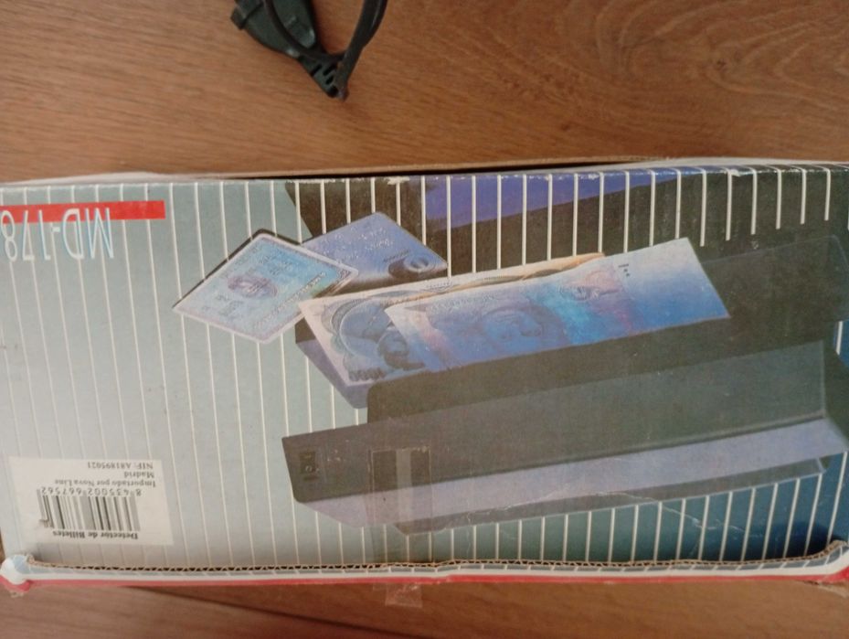 Máquina detetor notas falsas