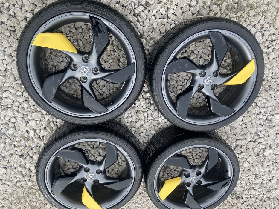 Alufelgi koła orginalne Opel 18-4x100 z oponami letnimi