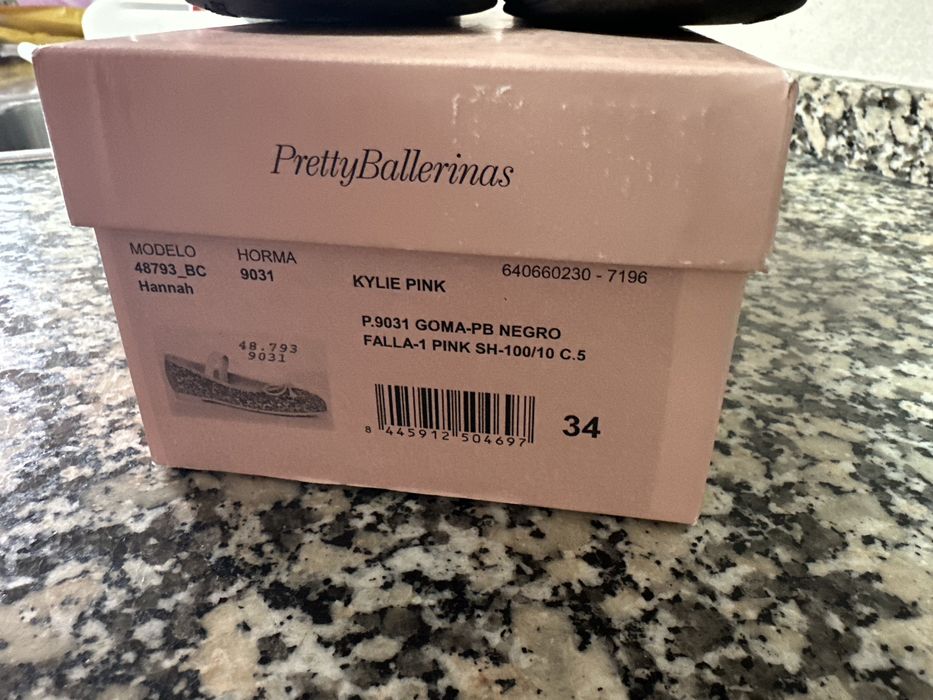 Sabrinas menina rosa glitter Pretty Bailarinas