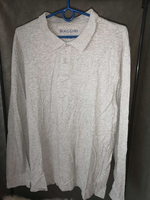 Charles Vogle Biaggini bluzka szara bawełna XXL
