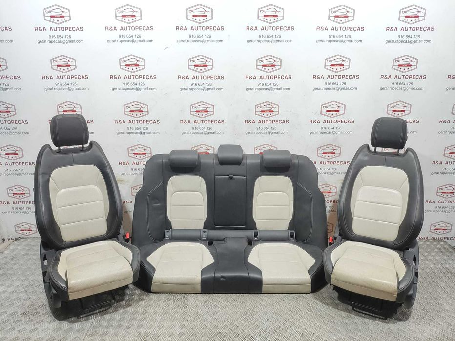 Conjunto Bancos Pele Perfurada R-Sport Elétricos Aquecidos Jaguar XF II X260 2015 a 2020 Original
