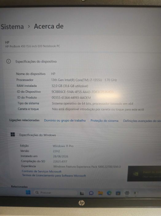 Hp Probook 450 G10 Intel i7/32GB ram 512GB SSD
