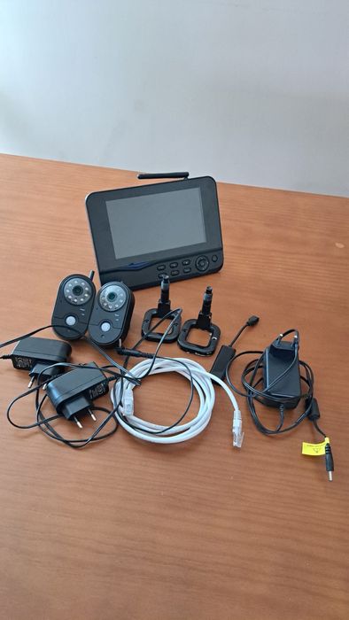 Sistema de câmaras de vigilância com consola completo