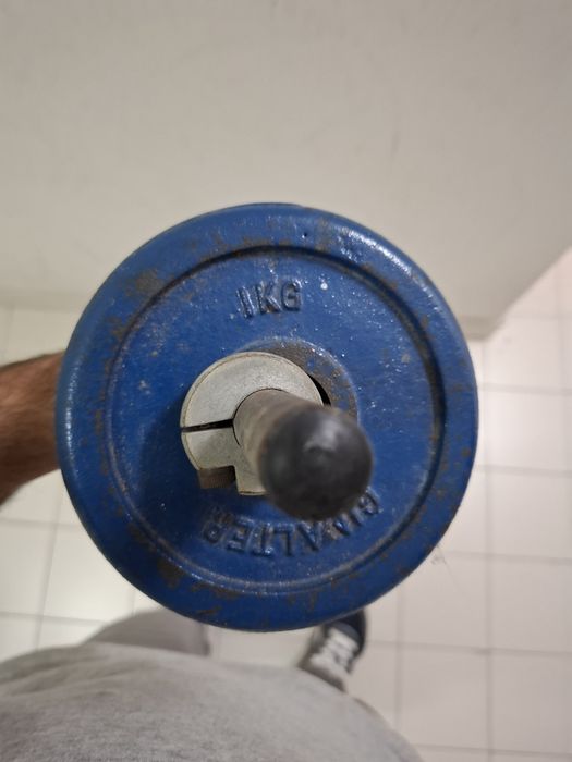 Halter + 4 pesos de 1kg cada