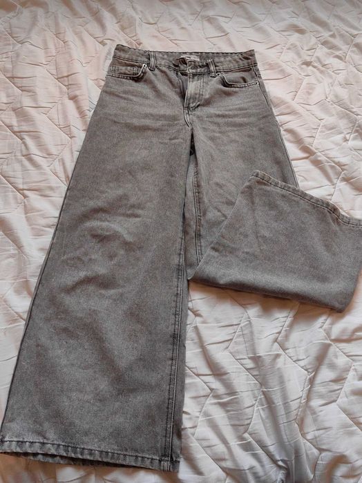 Spodnie jeansowe sinsay szare 146