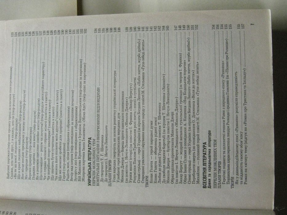 ЗНО і ДПА,твори,5-11клас,українська література,зарубіжна література
