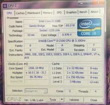 Процессор intel core i3-2100 ; i5-2500. ddr3-4gb/1600mhz.