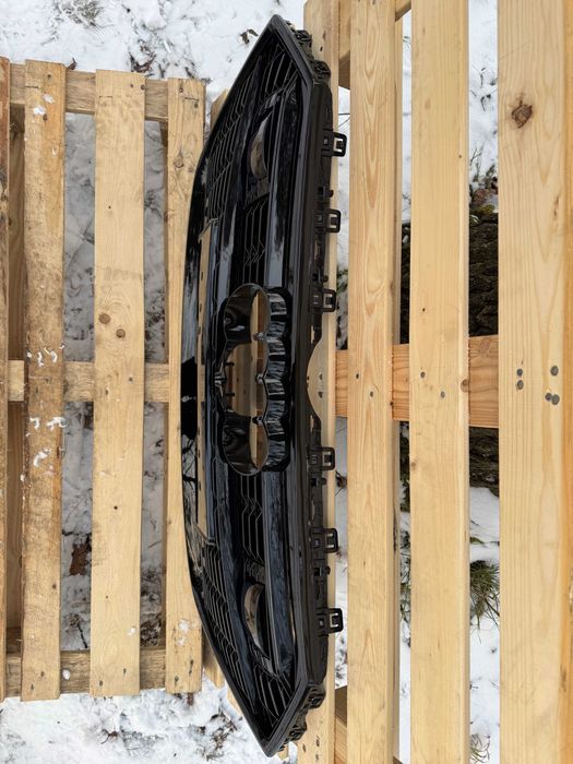 Grill Atrapa Audi A7 C8 18-22 styl RS7 ALL BLACK camera, ACC