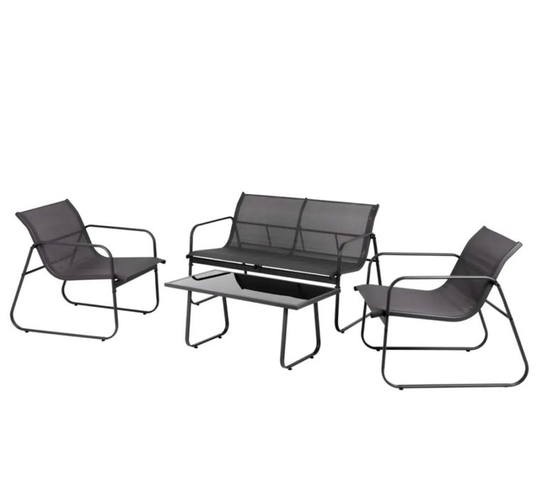 Zestaw meble OGRODOWE na taras do ogrodu KOMPLET stół 2 x fotel sofa