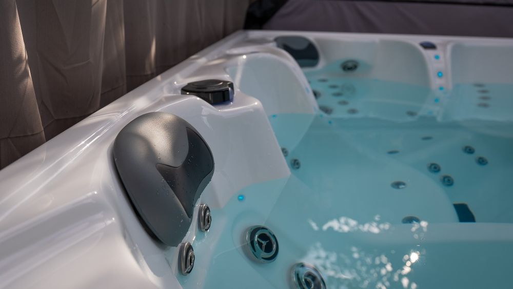 Nowe Jacuzzi 5-osobowe Relax Balboa 106 dysz 2 leżanki akryl pompa ciepła FULL OD RĘKI!