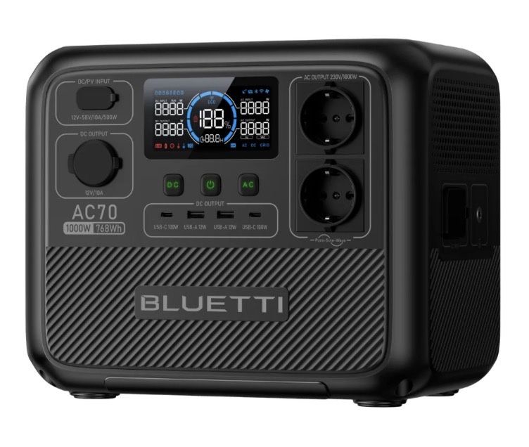 Портативна зарядна станція BLUETTI AC70 (НОВА)