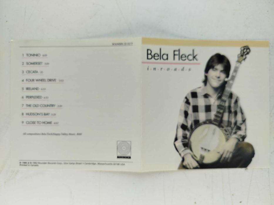 Okładka CD Béla Fleck Inroads poligrafia OP+OT bez płyty !!