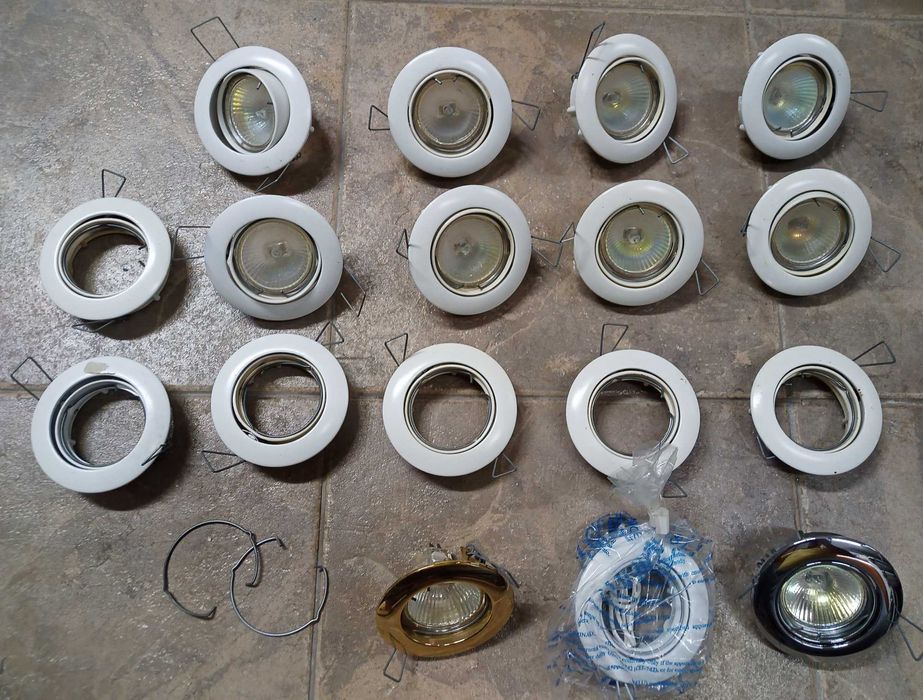 Aros lâmpadas de embutir + Transformadores.