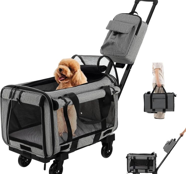 mobilny transporter dla kota lub psa costway