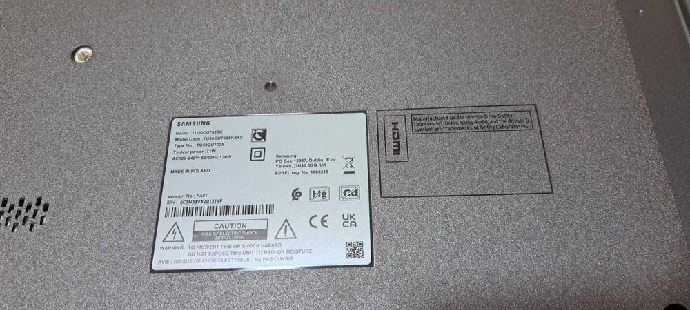 50" Crystal UHD CU7025 (4K Smart TV - 2024)