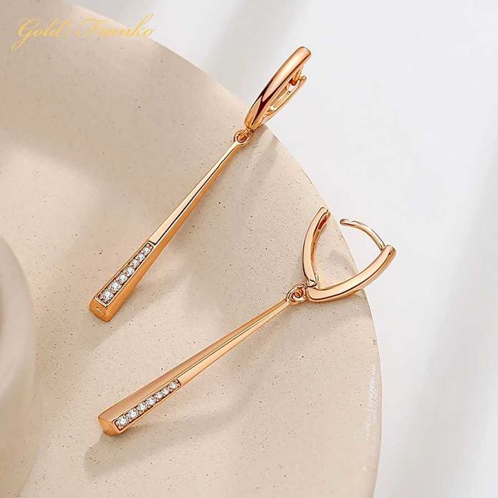 Kolczyki GF39 585RG Gold Franko