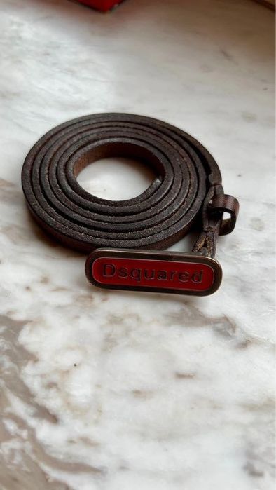 Pasek Dsquared2 czerwony oryginał