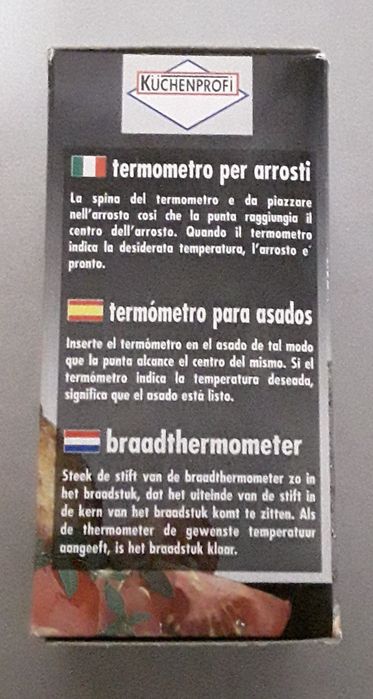 Termômetro para assados Kuchenprofi (uso culinário), novo!