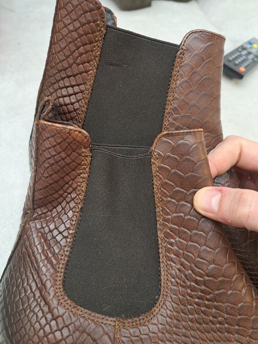 Botki skórzane skóra brązowe Gino Rossi 41