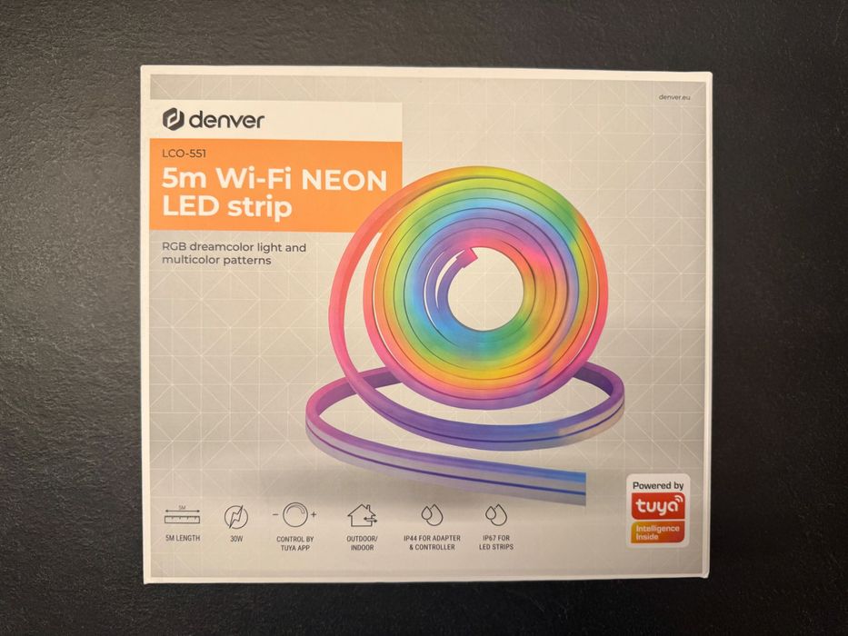 Neon / taśma LED 5 m na zewnątrz Denver LCO-551 SMART Tuya