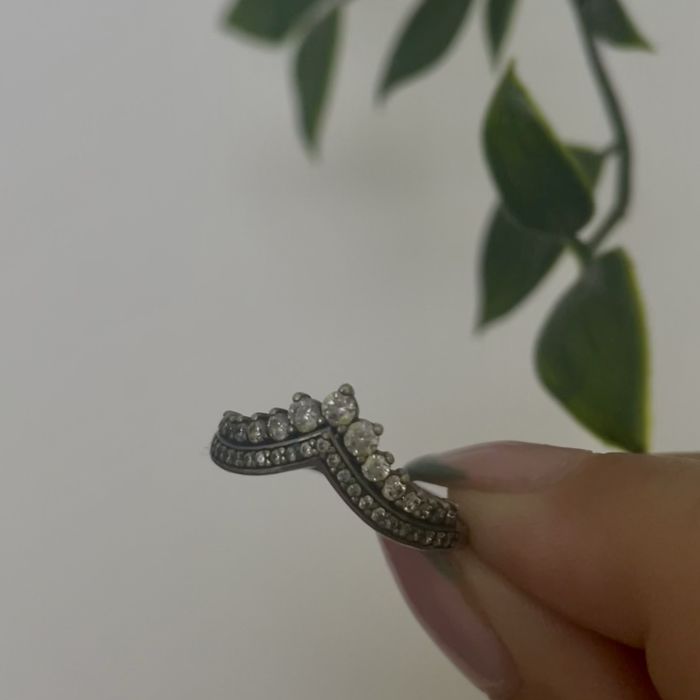 Anel Princesa Wishbone Prata