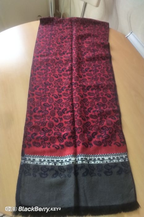 Elegancki męski szal dwustronny w Paisley