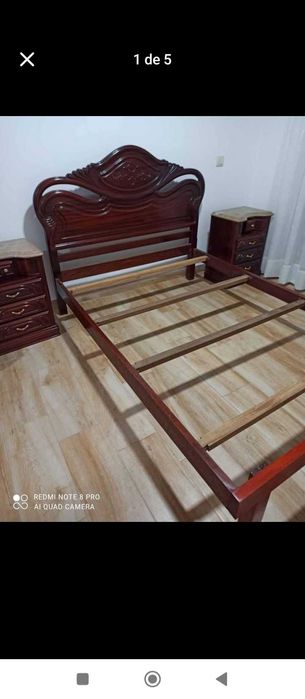 cama de casal madeira macica